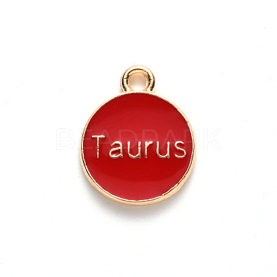 Alloy Enamel Pendants ENAM-S124-01B-07C-1