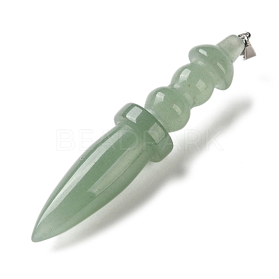 Natural Green Aventurine Big Pendants G-H338-03P-07-1