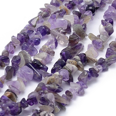 Natural Amethyst Beads Strands X-G-P332-07-1