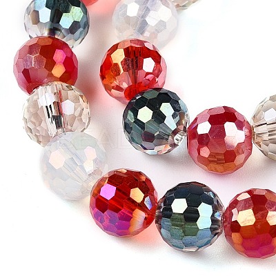 Electroplate Glass Bead Strands GLAA-Z006-01J-1