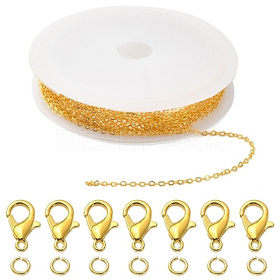 DIY Chain Bracelet Necklace Making Kit DIY-YW0007-05G-1