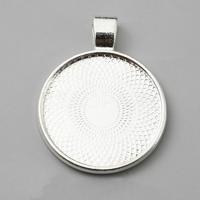 Alloy Double-side Pendant Cabochon Settings FIND-WH0148-030-1