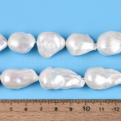 Natural Baroque Pearl Keshi Pearl Beads Strands PEAR-S019-05E-1