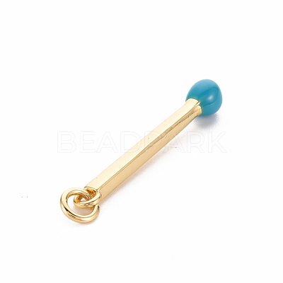 Brass Enamel Pendants KK-S362-032D-NR-1