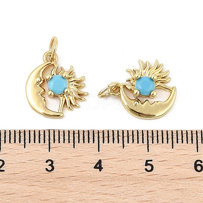 Brass Micro Pave Cubic Zirconia Pendants KK-P300-01P-1