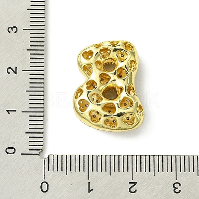 Rack Plating Brass Cubic Zirconia Pendants KK-S378-02G-B-1