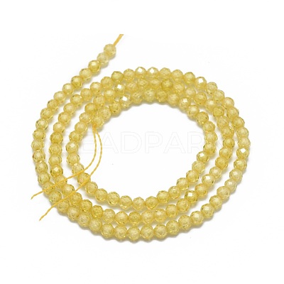 Cubic Zirconia Beads Strands G-G792-47-06B-1