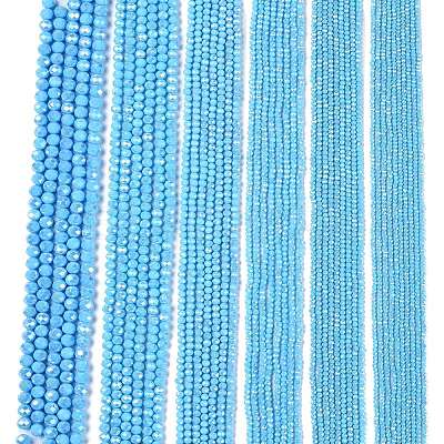 Electroplate Glass Beads Strands EGLA-A044-P2mm-B08-1