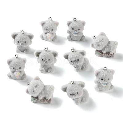 Flocking Opaque Resin Pendants RE-CBA4F9B-03-1