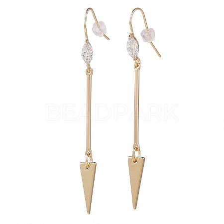 Brass Dangle Earrings EJEW-JE04438-1