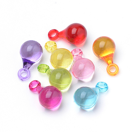 Transparent Acrylic Pendants TACR-S144-48-1