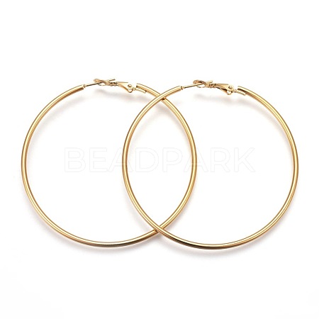 201 Stainless Steel Hoop Earrings EJEW-F188-24G-D-1