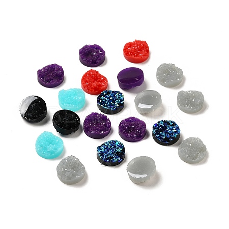 Druzy Resin Cabochons CRES-S040-12mm-M-1