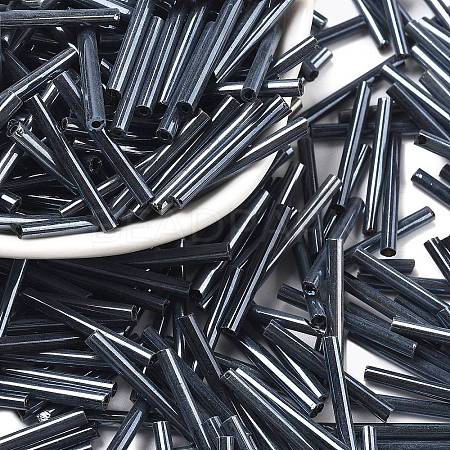 Glass Bugle Beads SEED-R028-2x20-A01-1