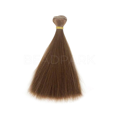 Plastic Long Straight Hairstyle Doll Wig Hair DOLL-PW0001-033-36-1