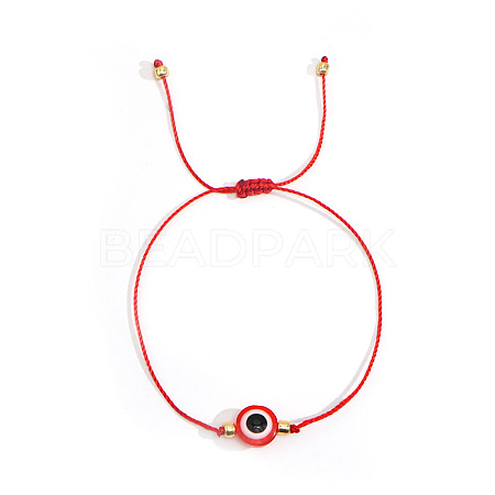 Bohemian Style Resin Evil Eye Bead Braided Bracelets BR6167-12-1