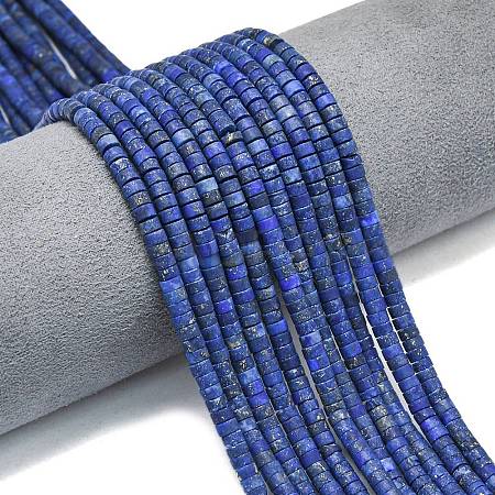Natural Lapis Lazuli Beads Strands X-G-P575-B01-4x2mm-1