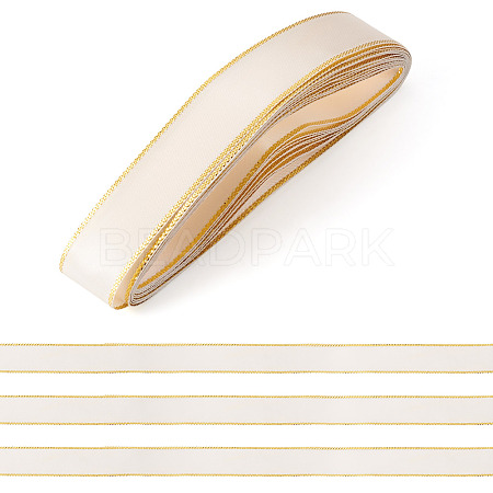 5M Polyester Gold Edged Satin Ribbon OCOR-TADJ0001-05G-1