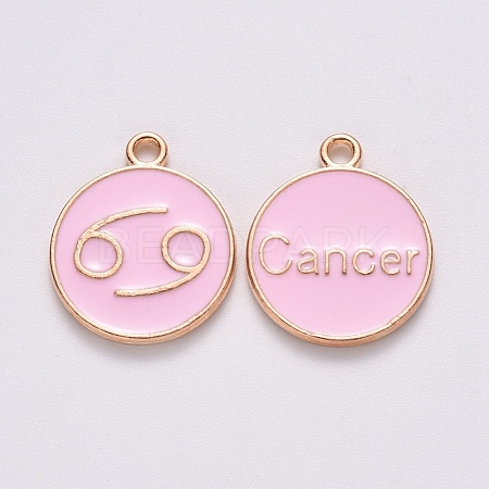 Alloy Enamel Pendants ENAM-S124-01B-09D-1