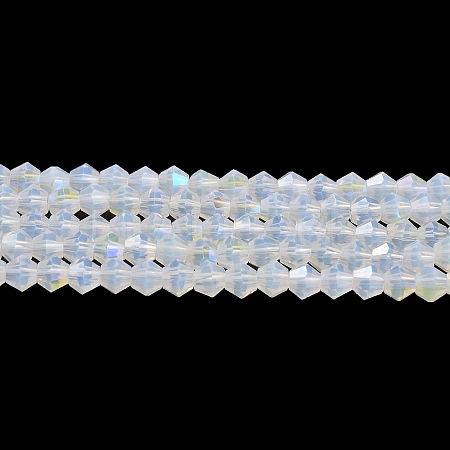 Imitation Jade Electroplate Glass Beads Strands EGLA-A039-J2mm-L05-1