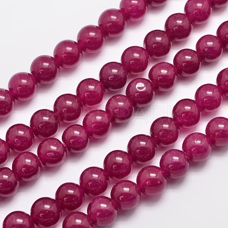 Natural & Dyed Malaysia Jade Bead Strands G-A146-10mm-A15-1