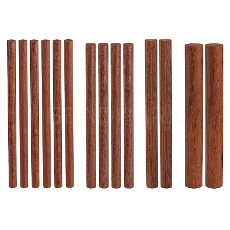 Olycraft 4 Style Waxed Round Wooden Sticks WOOD-OC0002-82-1