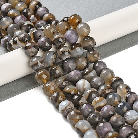 Natural Agate Beads Strands G-M437-B01-01M-1