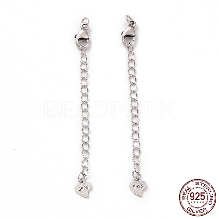 925 Sterling Silver Chain Extenders STER-D036-37AS-1