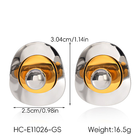 304 Stainless Steel Stud Earrings WGFD6CE-03-1
