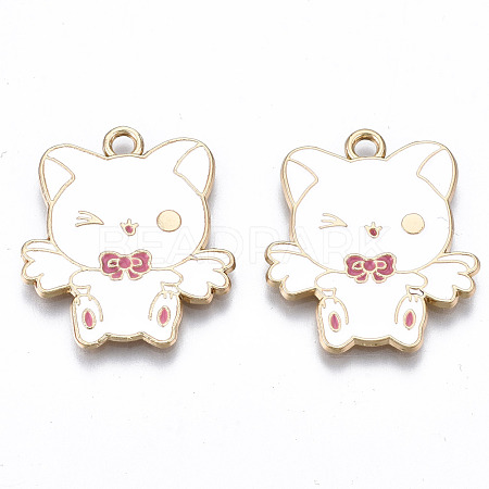 Eco-Friendly Alloy Enamel Pendants ENAM-Q437-004-NR-1
