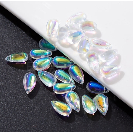 Glass Charms GLAA-WH0033-91C-1