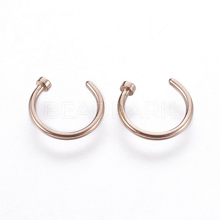 316 Stainless Steel Nose Nose Ring AJEW-P070-03A-1