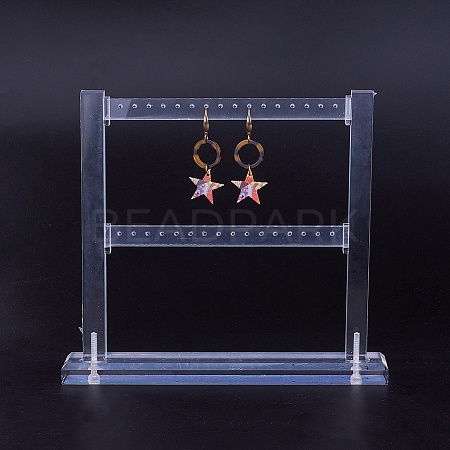 Organic Glass Earring Displays EDIS-L006-17-1