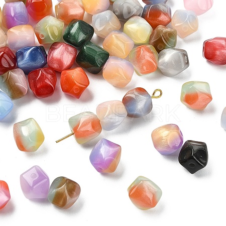 50Pcs Resin Beads RESI-YW0006-29-1