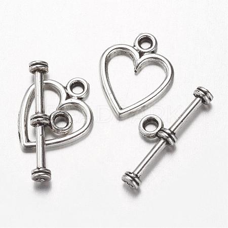 Alloy Toggle Clasps PALLOY-G151-09AS-1
