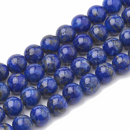 Natural Lapis Lazuli Beads Strands G-S333-12mm-013-1