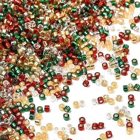 4 Colors 11/0 Christmas MIYUKI Delica Seed Beads SEED-X0058-20-1