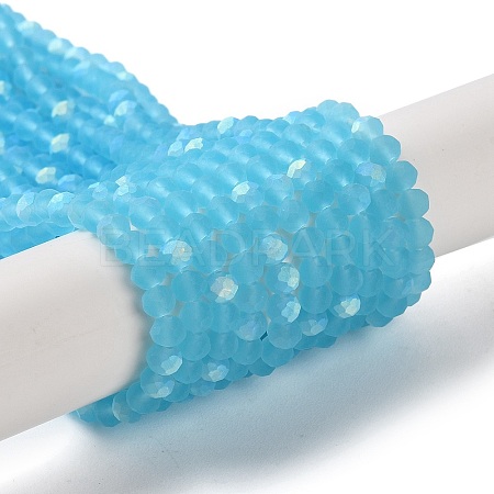Transparent Glass Beads Strands LS-EGLA-A044-T8mm-MB08-1
