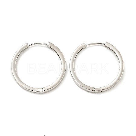 Brass Hoop Earrings EJEW-L211-08D-P-1