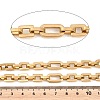 201 Stainless Steel Oval with Square Link Chains CHS-H118-16G-2