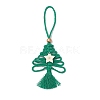 3Pcs Cotton Christmas Trees Pendant Decoration HJEW-JM03830-3