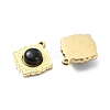 Natural Black Onyx(Dyed & Heated) Rhombus Pendants STAS-L022-339G-01-2