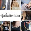 7 Strands 7 Colors Handmade Opaque Acrylic Curb Chains AJEW-PH0002-76-6