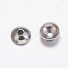 Tarnish Resistant 304 Stainless Steel Bead Caps X-STAS-E139-B-03-1