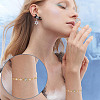 40Pcs 2 Colors Rack Plating Brass Pave Clear Cubic Zirconia Links FIND-HY0003-91-6