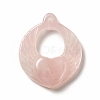 Natural Rose Quartz Pendants G-G997-H07-2