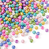  Jewelry 800Pcs 8 Colors Opaque Acrylic Beads MACR-PJ0001-05-3