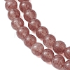 Natural Strawberry Quartz Beaded Necklaces NJEW-JN04878-5