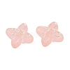Frosted Transparent Acrylic Beads X1-OACR-P029-09B-02-3