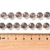 Natural Grey Agate Beads Strands G-B153-B01-5